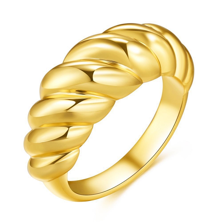 European amazon new twist thread ring INS fashion creative retro geometric horn ring female wholesale ?